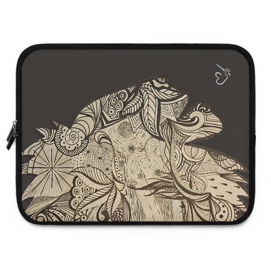 Artistic Laptop Sleeve, Stylish Tech Accessory, Gift for Students, Unique Design, Eco-Friendly Computer Case, Trendy Sleeve for Laptops