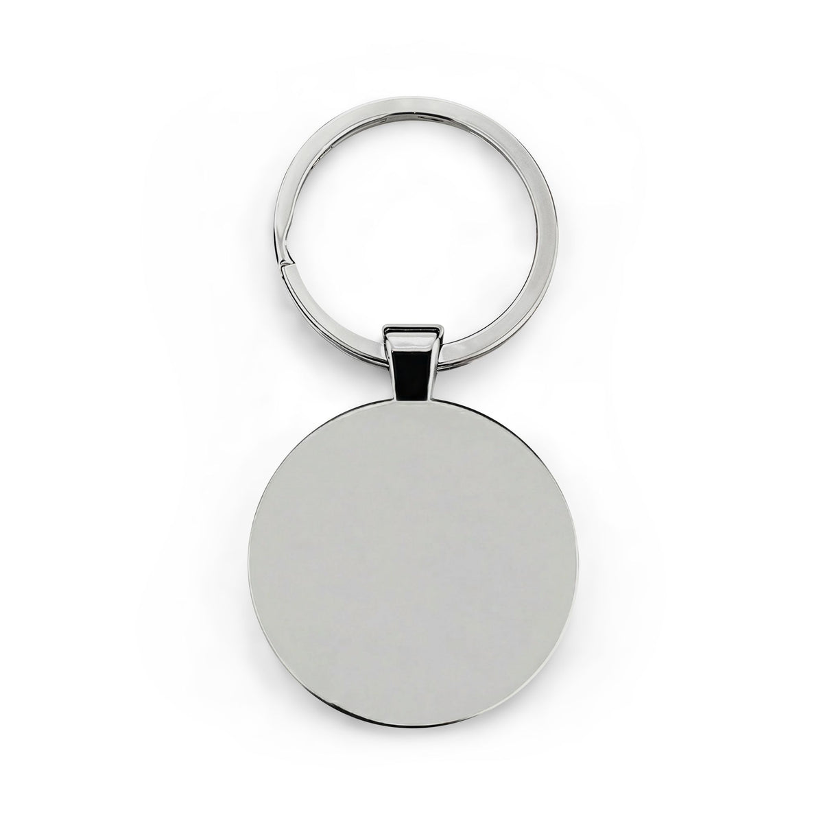 Sienna  Round Stainless Steel Keychain-Artisian Luxe