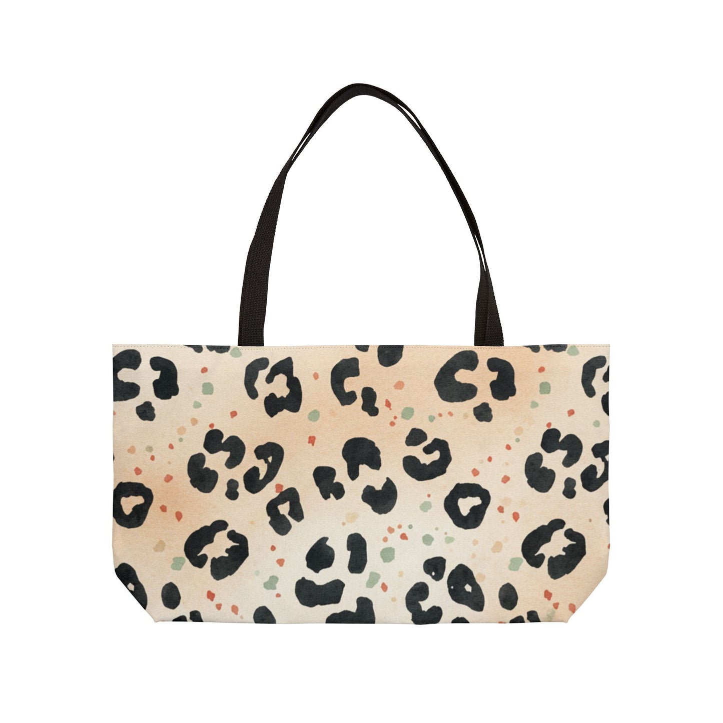 Bolso de viaje Weekender de leopardo con estampado grande para viajes y uso diario