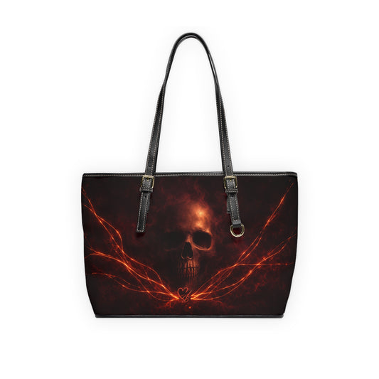 Reliquia etérea-Velo de las sombras Colección-Bolso de hombro de PU con llama de calavera