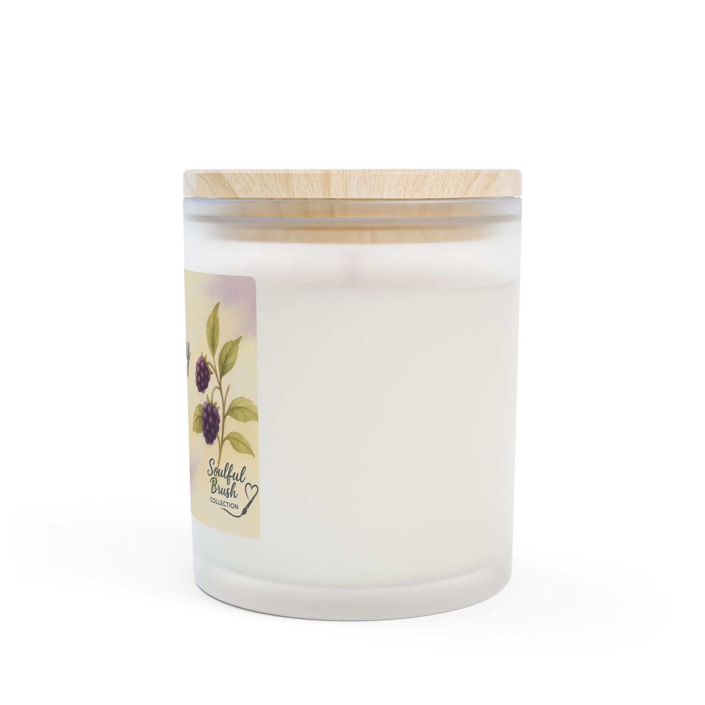 Colección Soulful - 9 maravillosas velas aromáticas — Frasco de vidrio esmerilado de 11 oz con tapa de madera