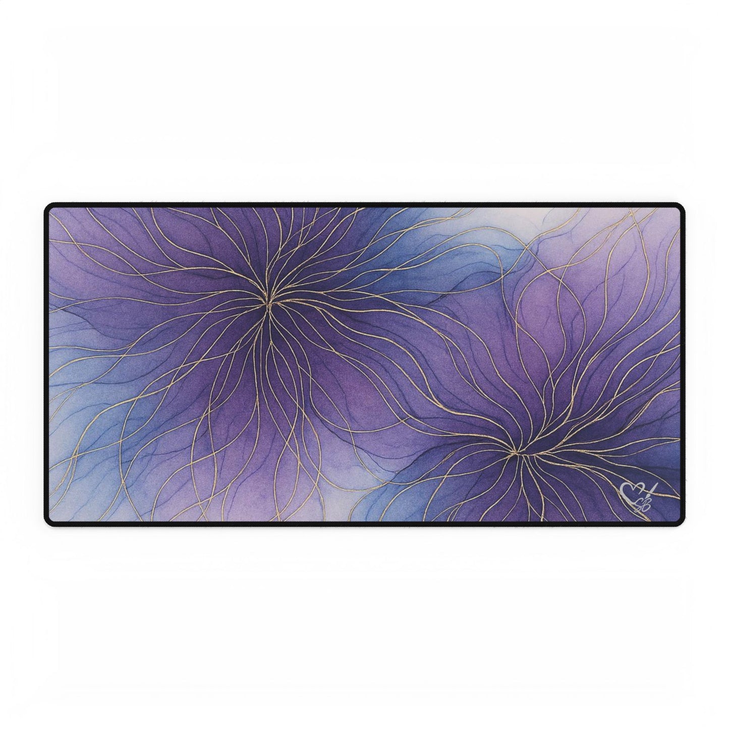 Lilac Dreams — Artistic Collection Acrylic Ink Desk Mat for Home Office