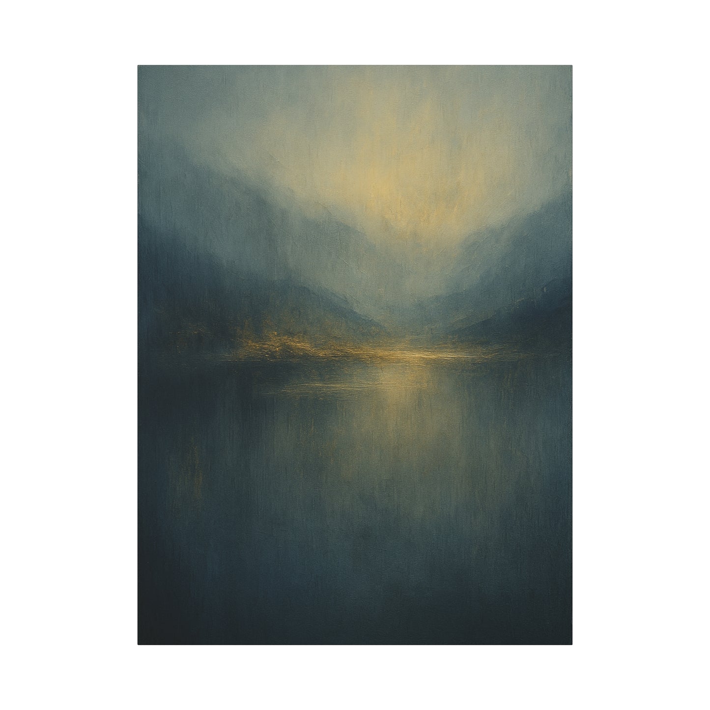 Misty Mountian Sunset-  Abstract landscape Collection-Fine Art Canvas Print