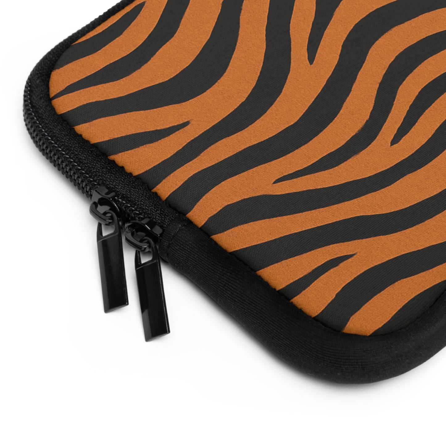 Funda para portátil con estampado de rayas de tigre – Estuche protector con estampado animal naranja y negro