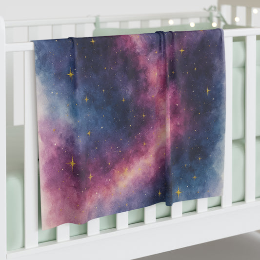 Milkyway-Celestial Dreams Collection -Swaddle Blanket - Soft Space-Themed Infant Wrap