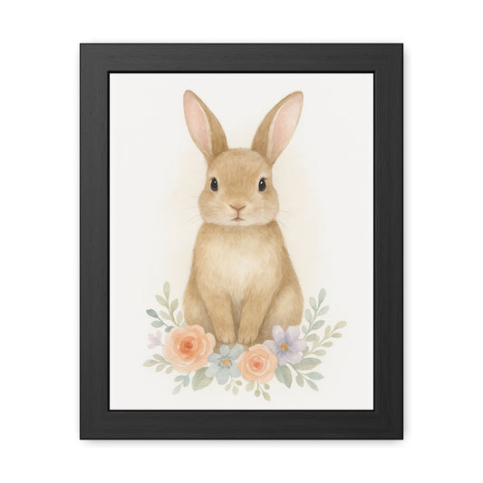 Rabbit-Woodland Friends Country Chic Framed Poster
