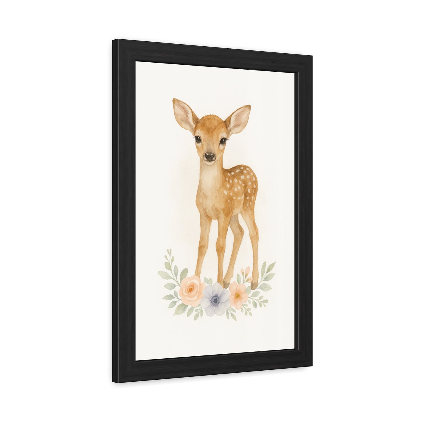 Póster enmarcado Fawn-Woodland Friends Country Chic
