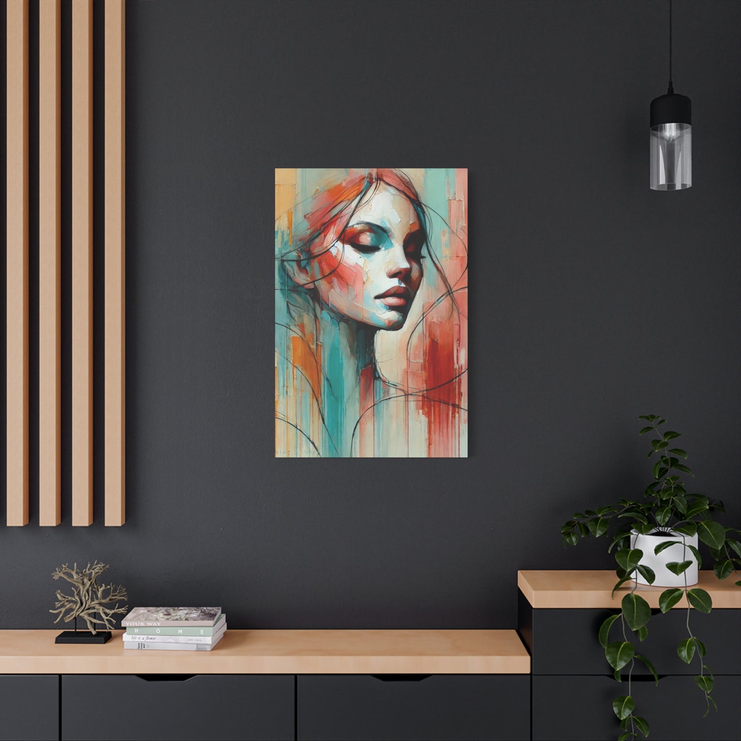 In the Now-Fine Art Canvas Print - Female Abstract Print - Calming and Modern Artwork