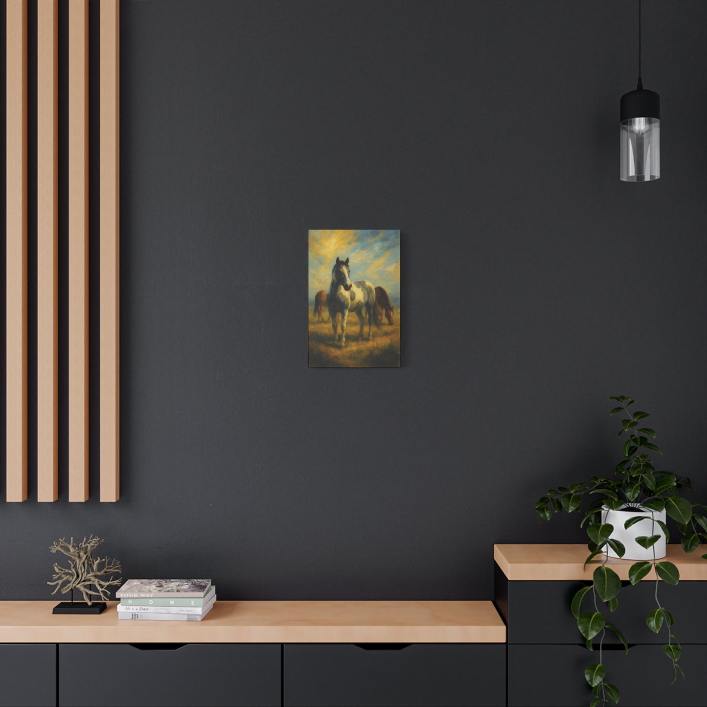 Lienzo "Caballo Pastoril" — Arte de Pared Mate Estirado