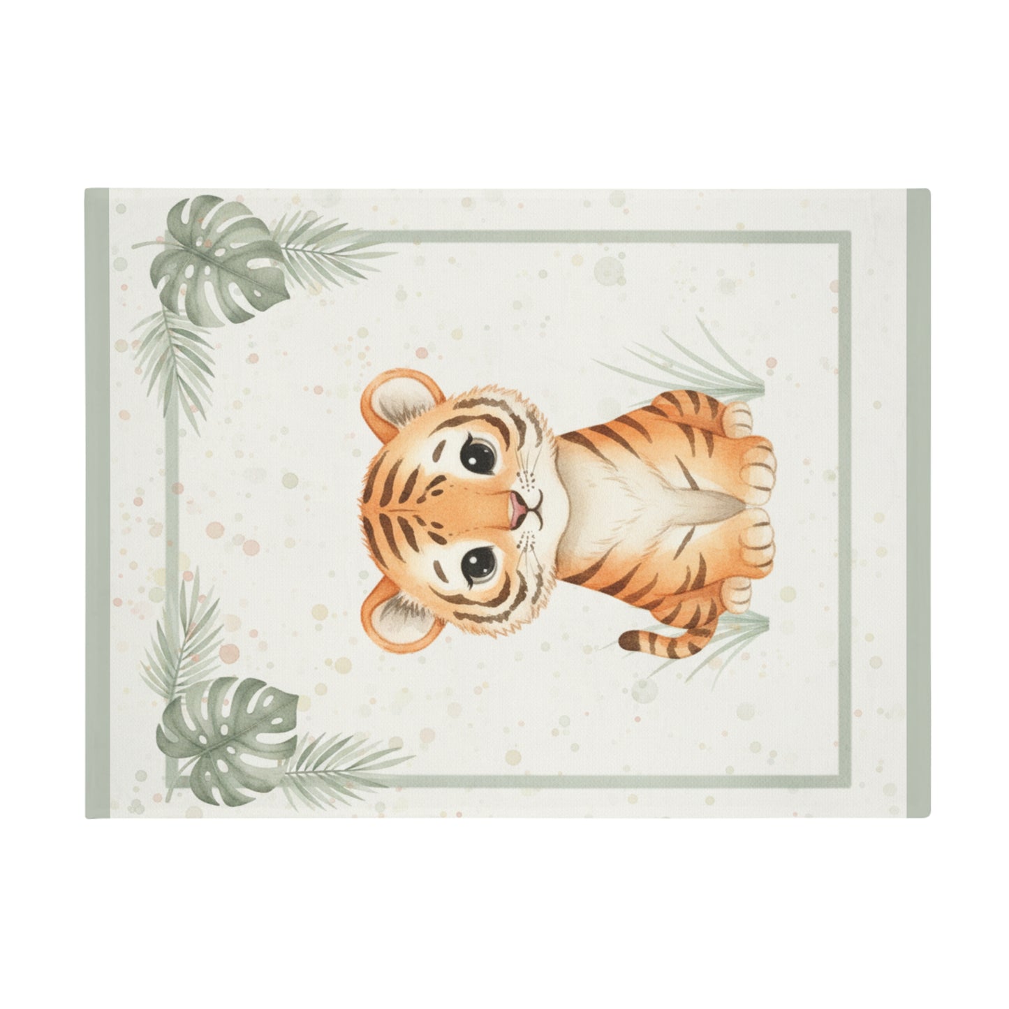 Baby Safari Plush Blanket - Baby Tiger -Coordinates with Baby Safari nursery items Baby