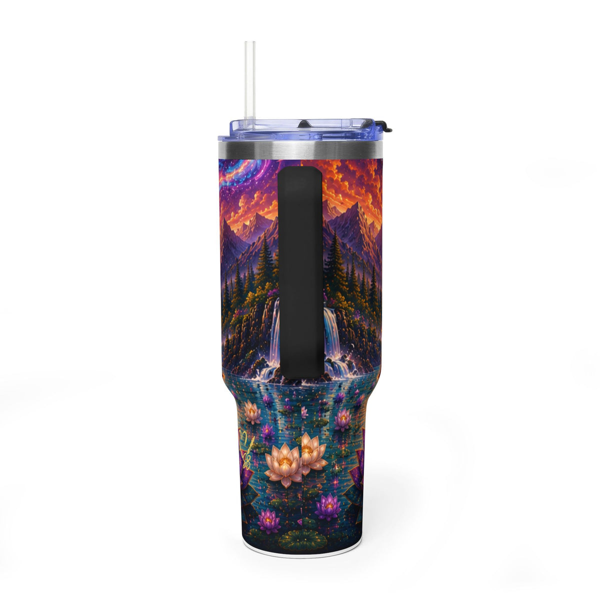 Chakra Meditation 20oz Tumbler — Spiritual Lotus Yoga Insulated Travel Cup