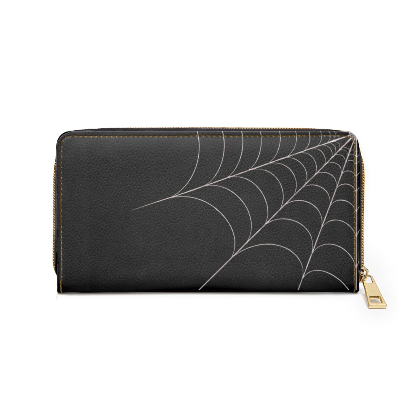 Drift- Spider Web Zipper Wallet — Black Gothic  Wallet