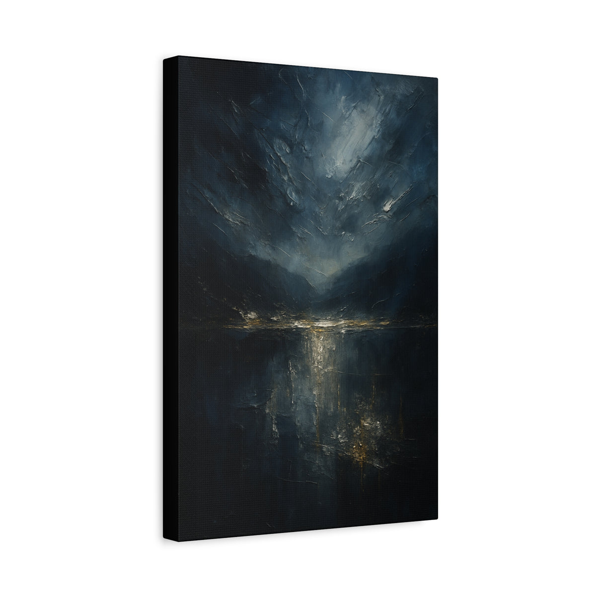 Misty Mountian Evening Solitude-  Abstract landscape Collection -Fine Art Canvas Print