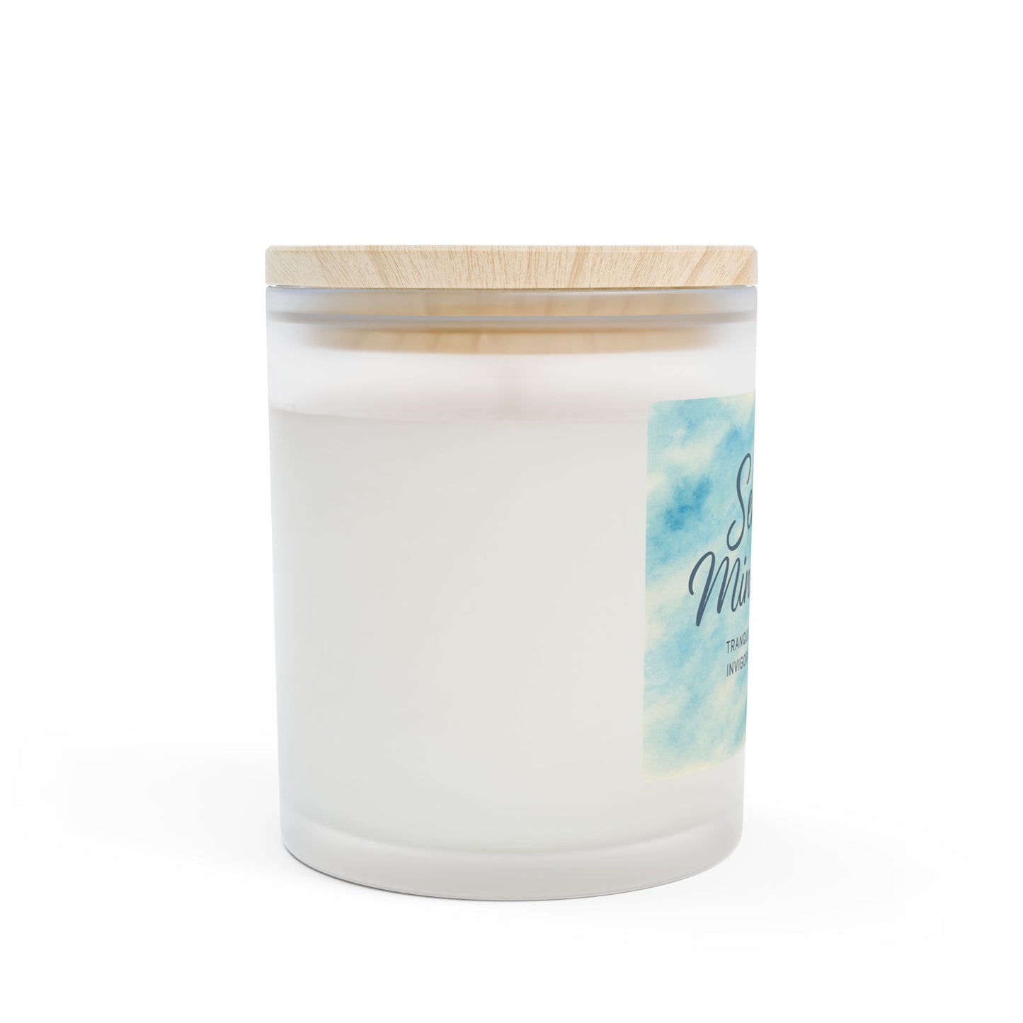 Colección Soulful - 9 maravillosas velas aromáticas — Frasco de vidrio esmerilado de 11 oz con tapa de madera