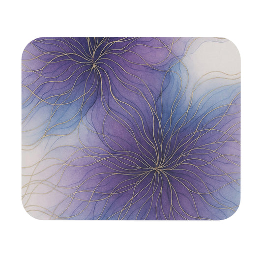 Sueños de Lila — Colección Artística Almohadilla de Ratón Floral de Tinta Acrílica