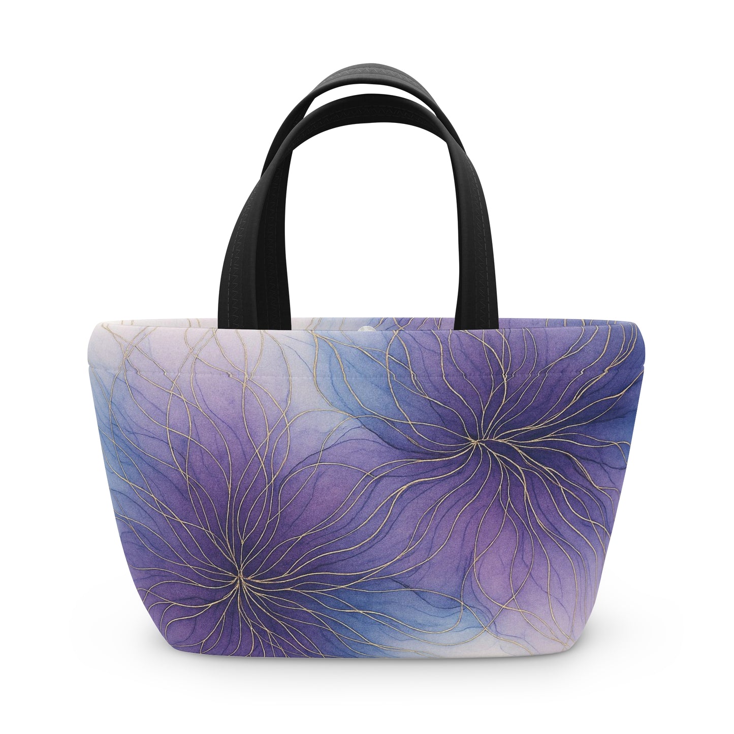 Visions Violeta - Colección Artística - Bolsa de Almuerzo - Bolso Térmico para el Trabajo, la Escuela, Picnics, Regalo Ecológico, Solución de Almacenamiento a la Moda
