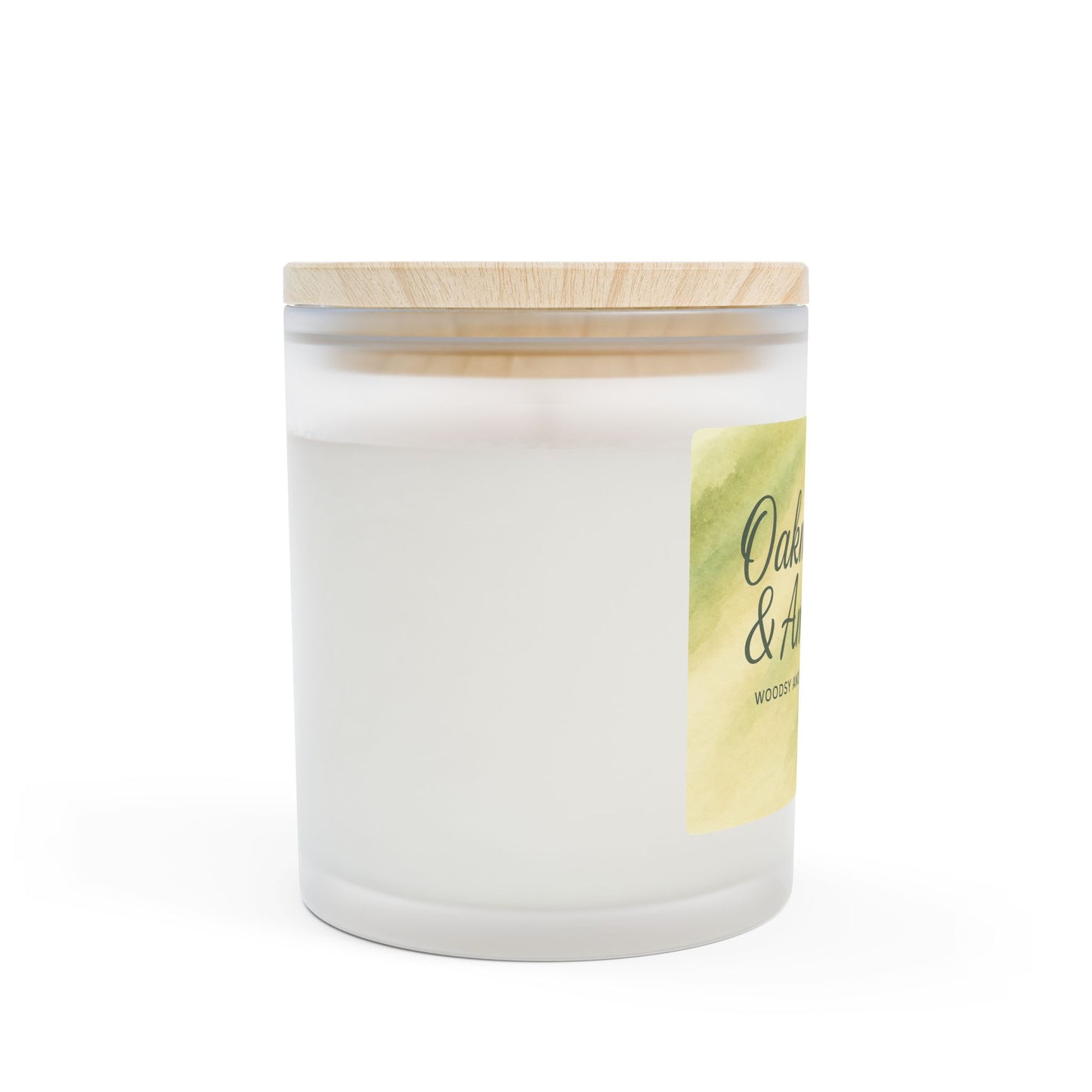 Colección Soulful - 9 maravillosas velas aromáticas — Frasco de vidrio esmerilado de 11 oz con tapa de madera