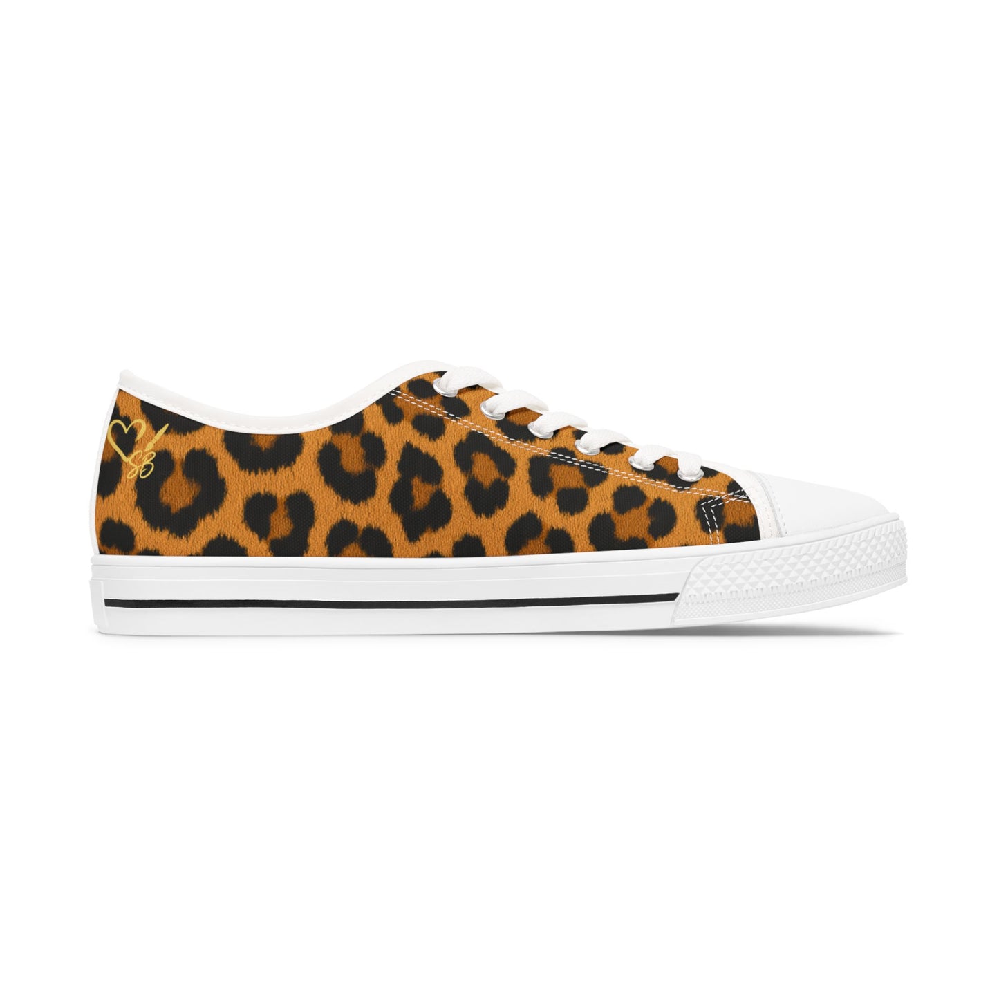 Zapatillas bajas de mujer con estampado de leopardo - Zapatos casuales de lona con estampado animal
