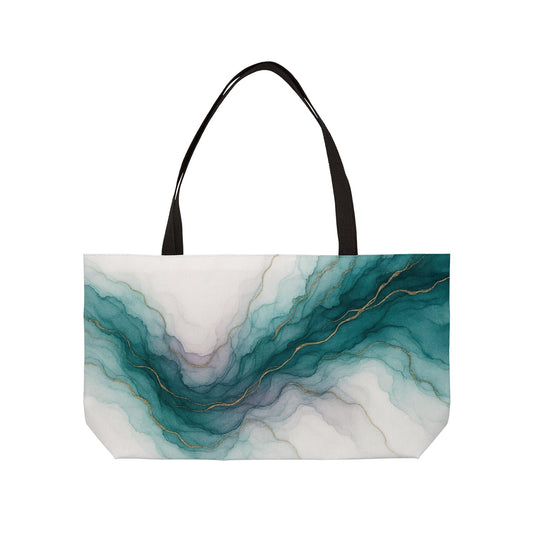 Waters Edge-Abstract Collection-Weekender Tote Bag for Travel and Everyday Use