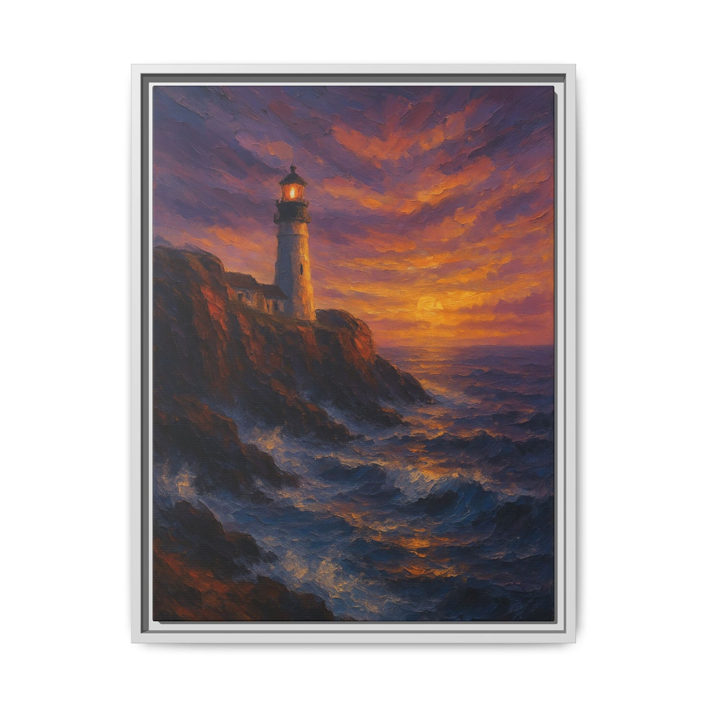 Sentienal By the Sea-Coastal Harmony Collection- Matte Canvas Framed Wall Art