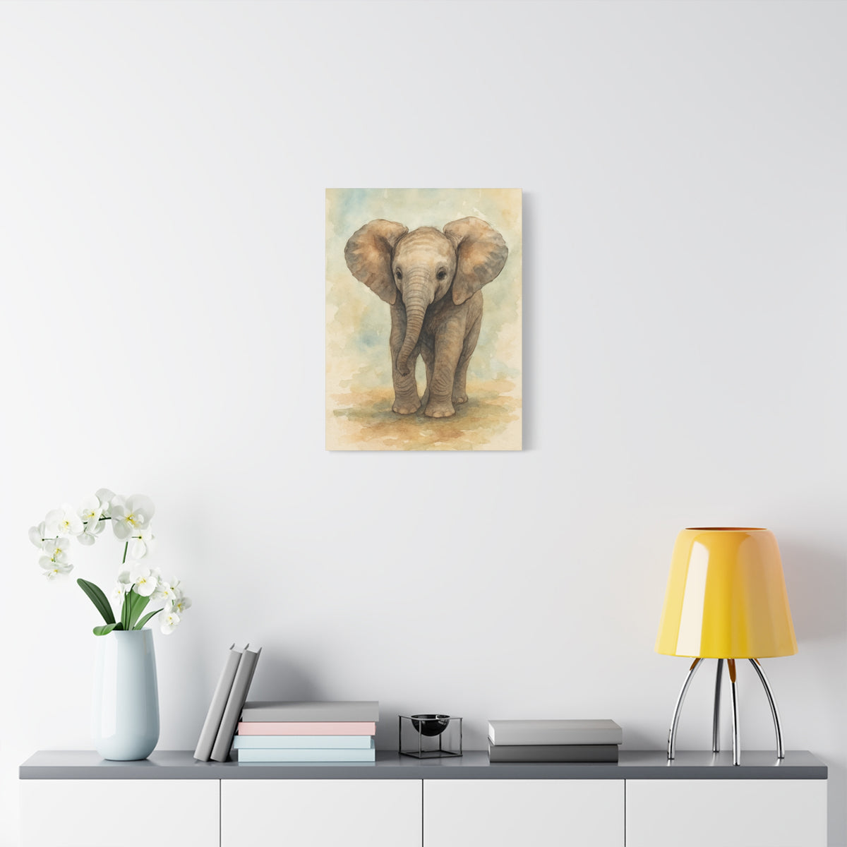Canvas Fine Art Print Elephant Design by Katherine Bobeck