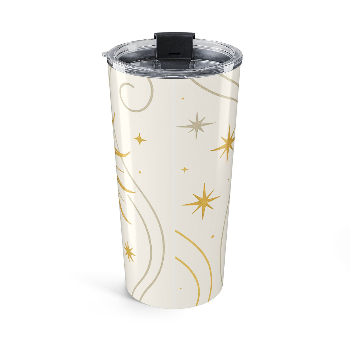 Sunburst 20oz Tumbler — Celestial Gold Sun and Stars Insulated Travel Cup