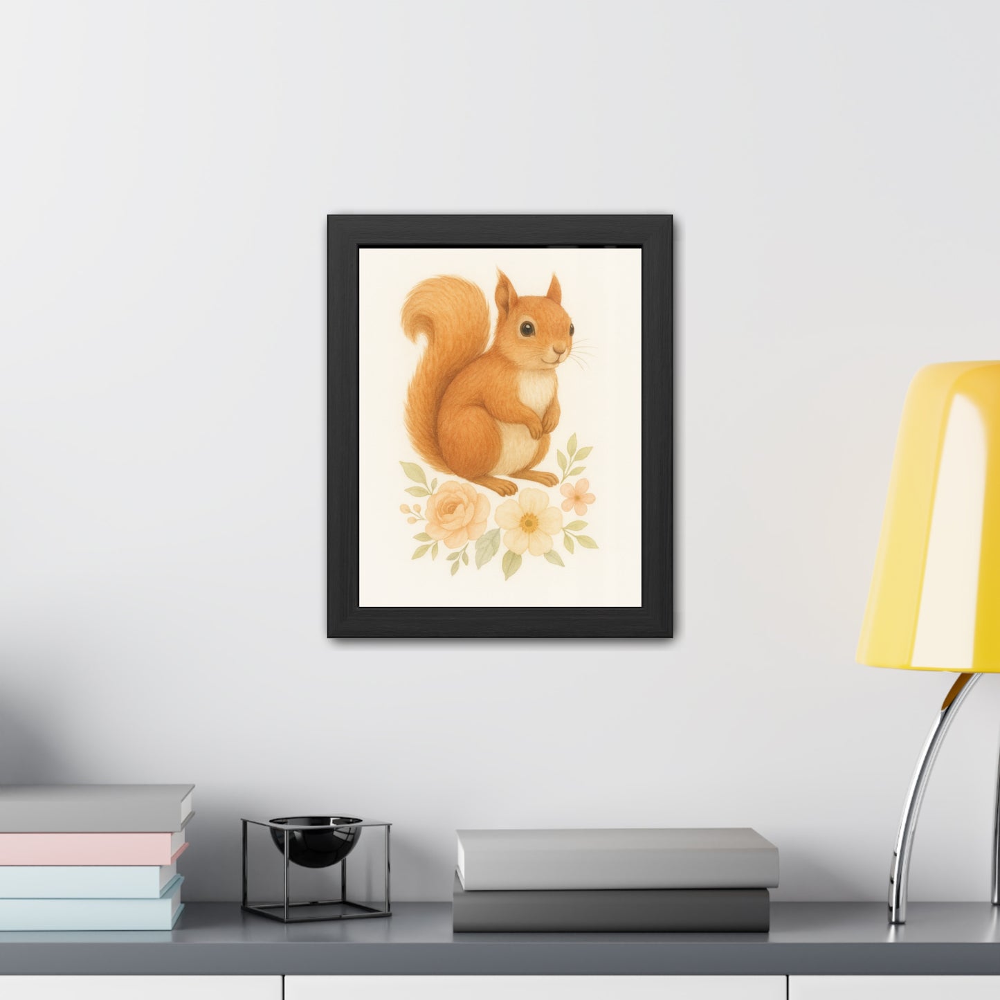Póster Enmarcado "Squirel-Woodland Friends Country Chic"