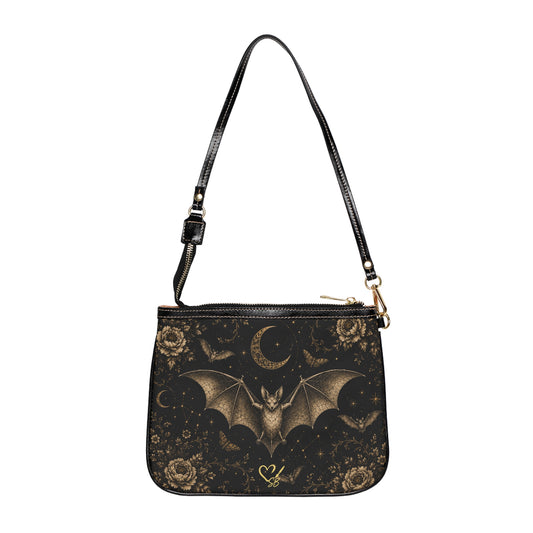 Eclipse Noir Small Shoulder Bag – Gothic Evening Crossbody Purse