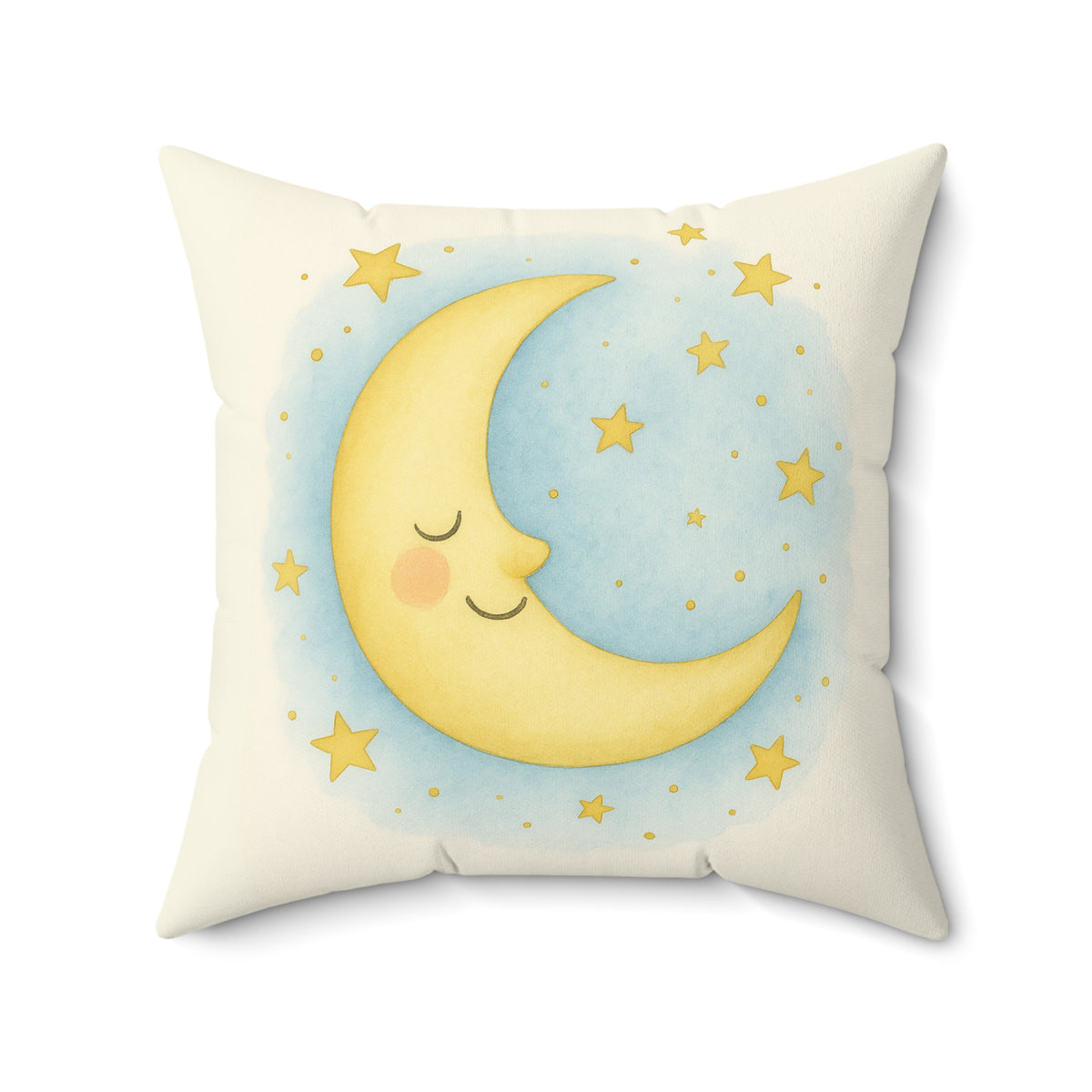 Almohada decorativa Teddy y Luna Durmiente — Cojín para la habitación del bebé