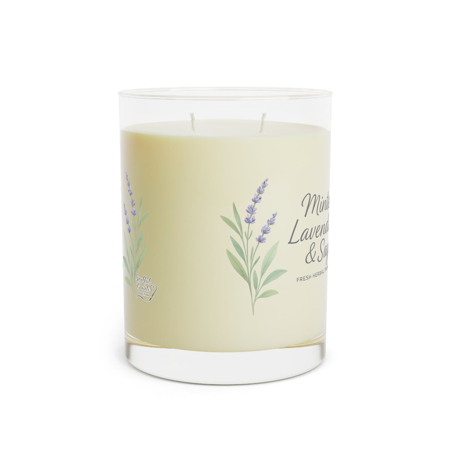 Soulful-3 Aromas Frescos, Vela Aromática – Frasco de Vidrio de 11oz