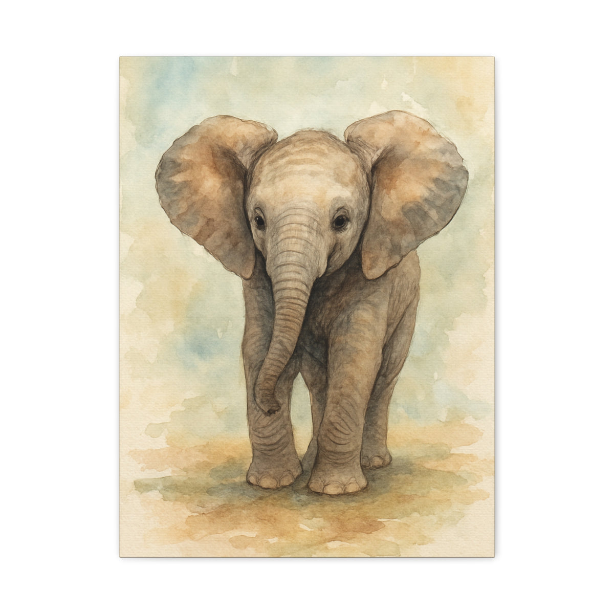 Canvas Fine Art Print Elephant Design by Katherine Bobeck