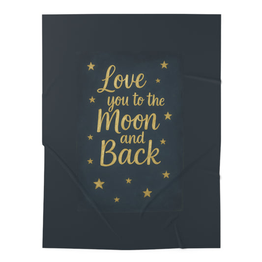 To the Moon 2-Baby Swaddle Blanket — Celestial Dreams-Soft Nautical Star Nursery Gift for Newborns