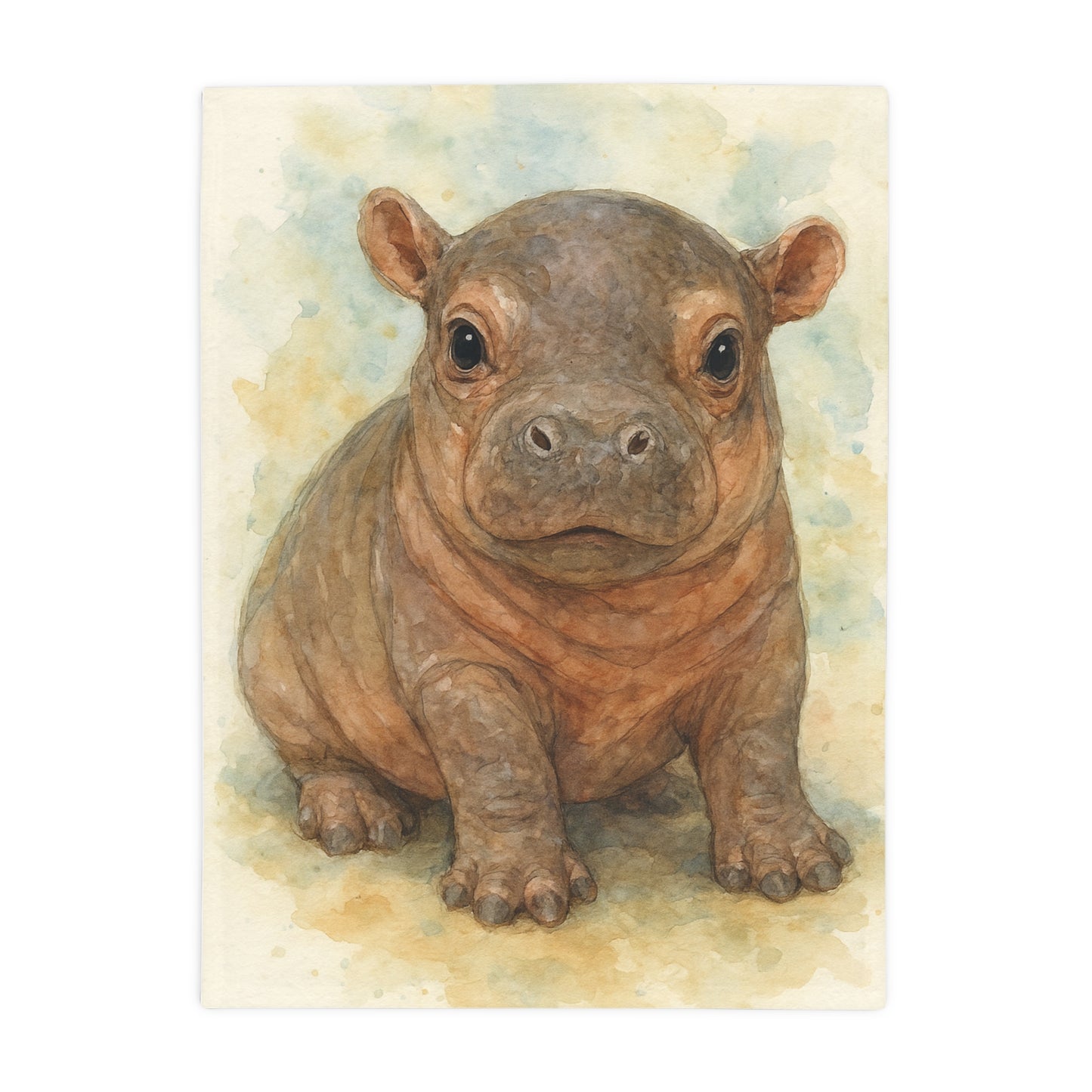 Baby Hippo-Savanah Collection-Plush Blanket