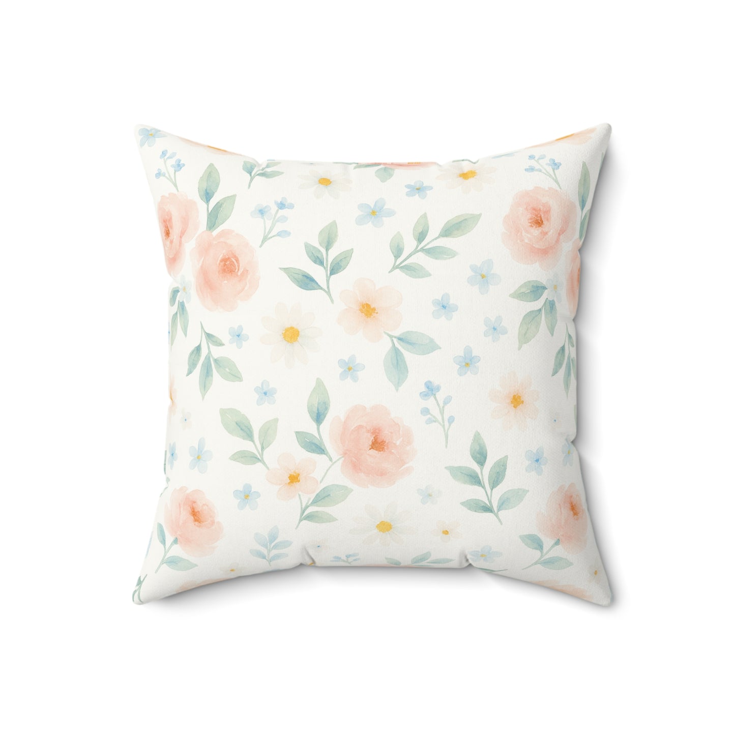 Woodland Friends Country Chic Faux Suede Square Pillow