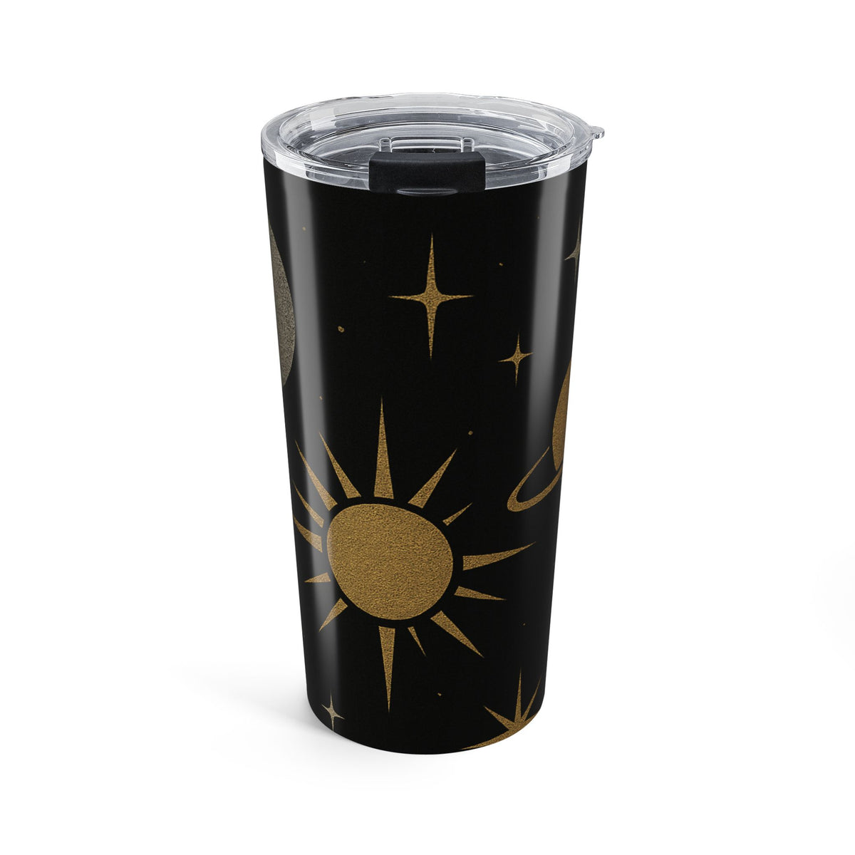 Vaso Celestial Night de 20oz — Vaso de viaje con aislamiento de luna y estrellas doradas