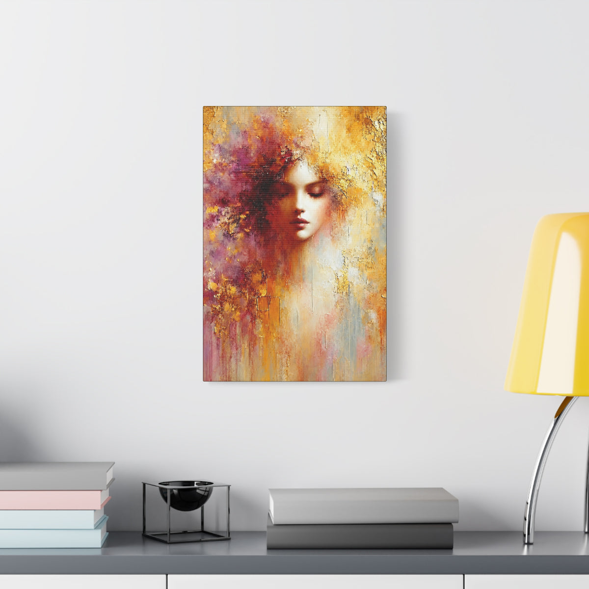Disuélvete en la Luz — Impresión en Lienzo de Arte Fino — Impresión Abstracta Femenina — Obra de Arte Relajante y Moderna