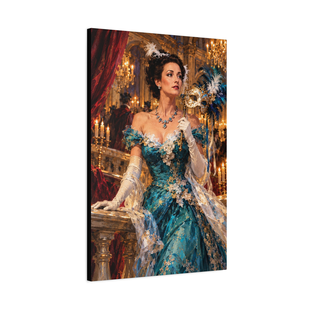 Victorian Masquerade Ball Canvas Wall Art