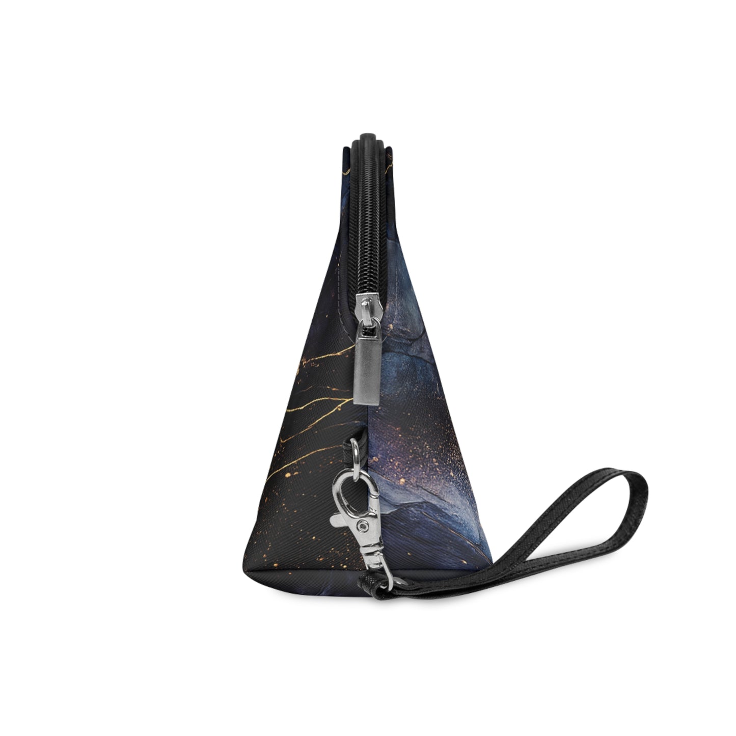 Onyx-2025 Colección Artisan Luxe-Neceser de Maquillaje — Bolsa de Cosméticos Veta Dorada