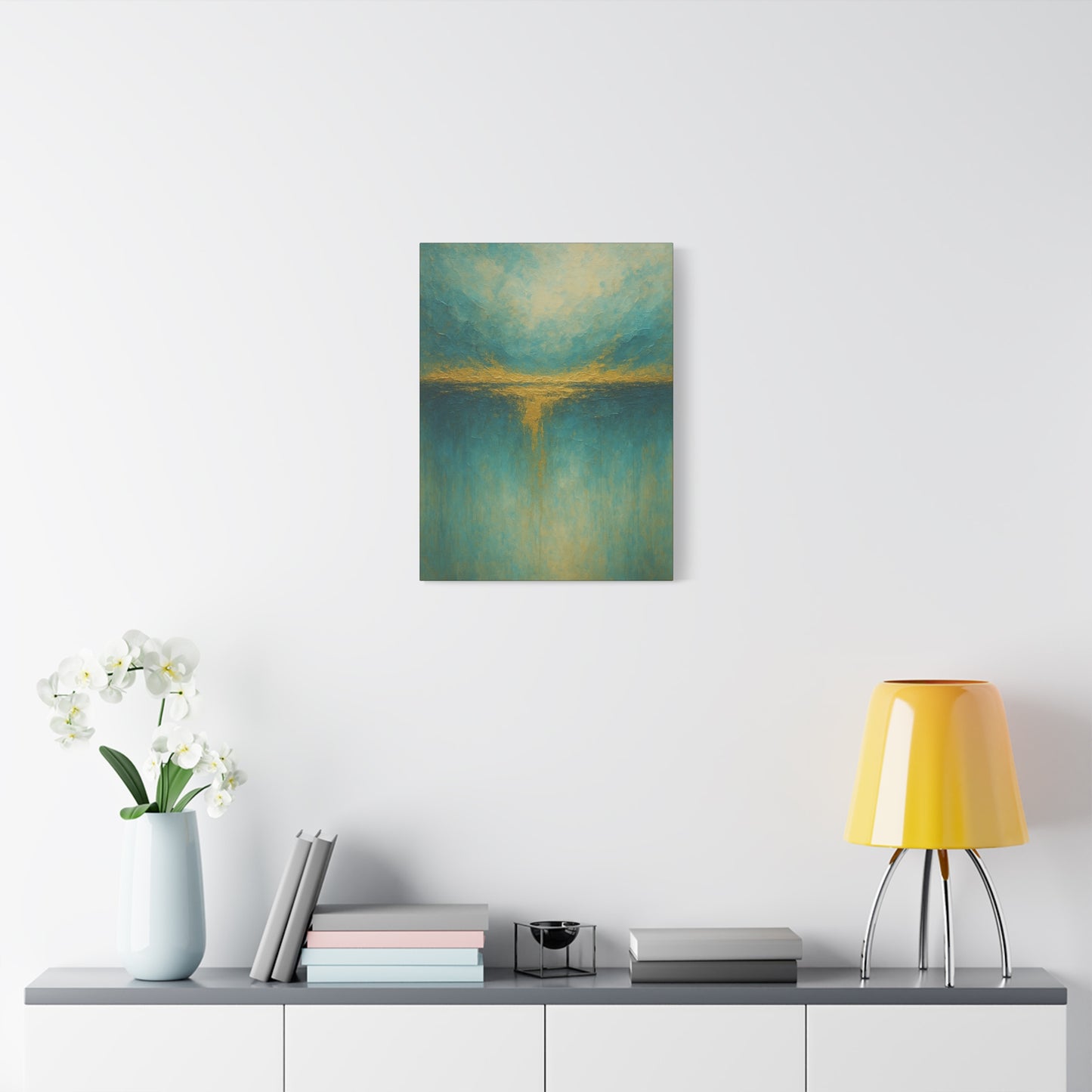 Tranquil Waters- Coastal Abstract Collection-Fine Art Canvas Print