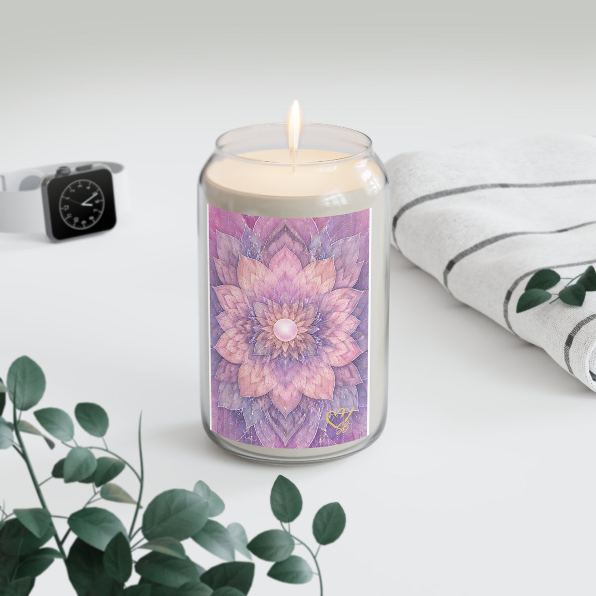 Lavender Lotus Soy Candle — 13.75oz Scented Jar
