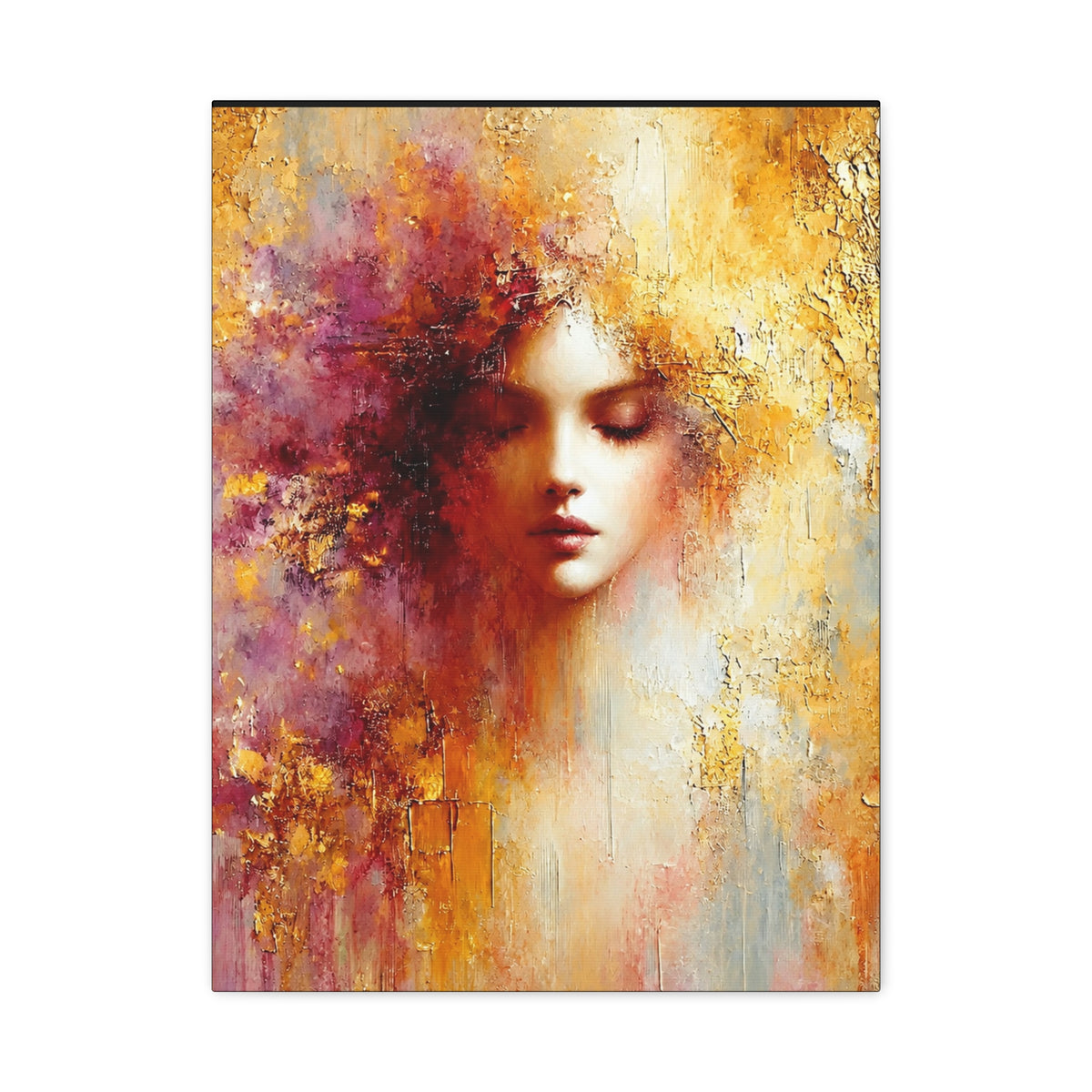 Disuélvete en la Luz — Impresión en Lienzo de Arte Fino — Impresión Abstracta Femenina — Obra de Arte Relajante y Moderna
