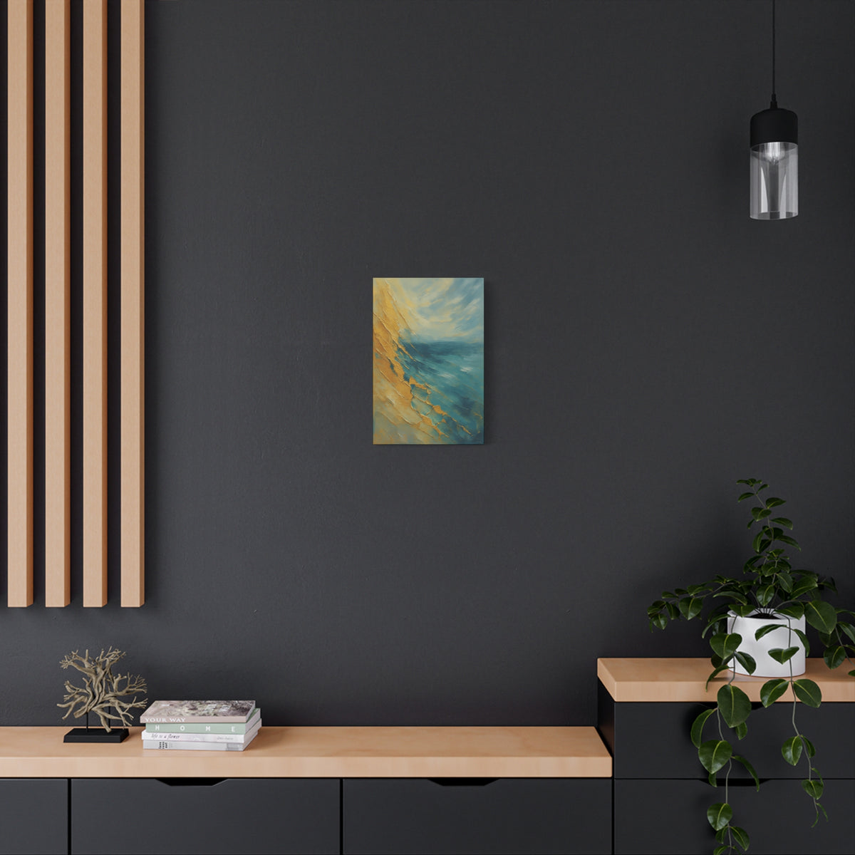 Gold Coast 2- Coastal Abstract Collection-Fine Art Canvas Print
