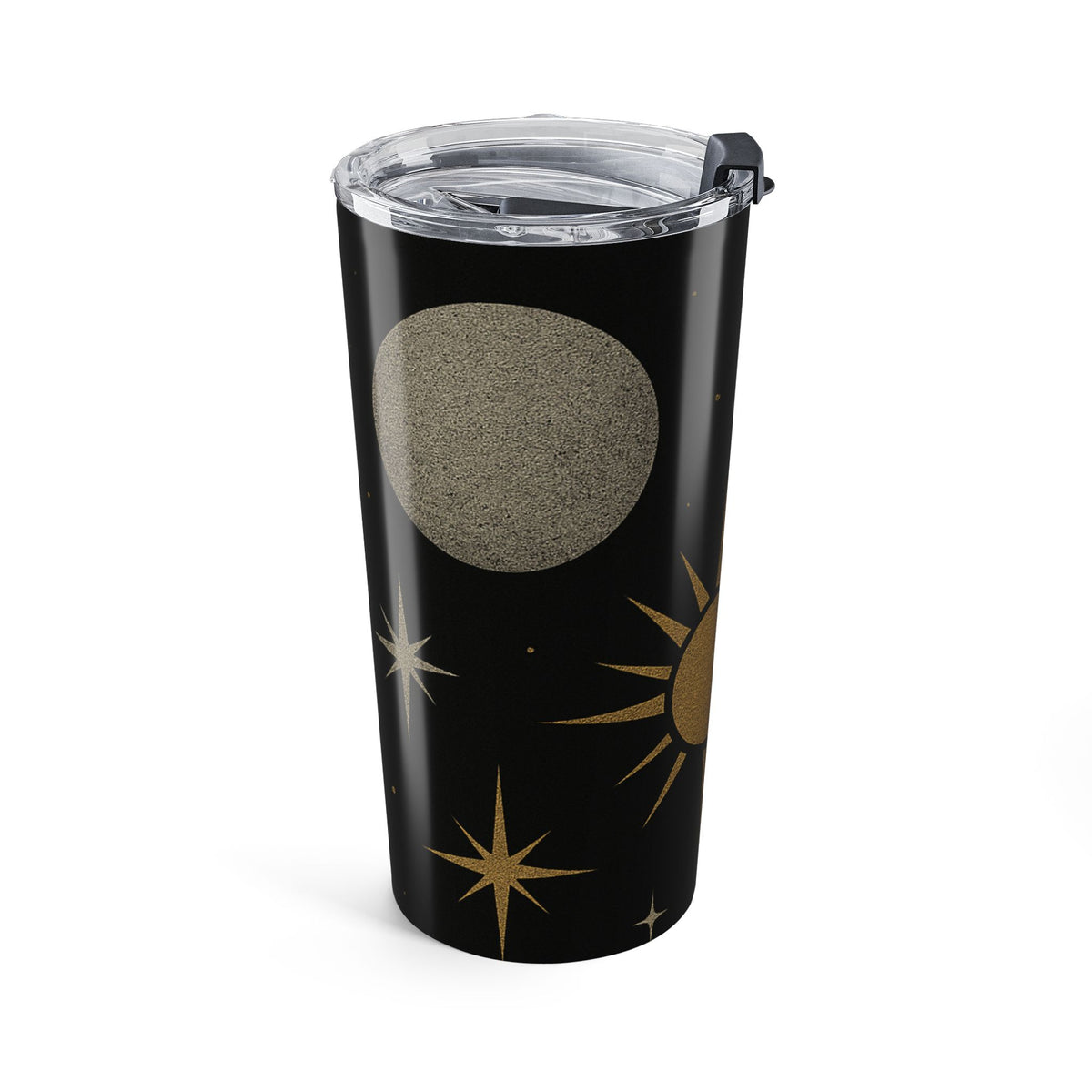 Vaso Celestial Night de 20oz — Vaso de viaje con aislamiento de luna y estrellas doradas