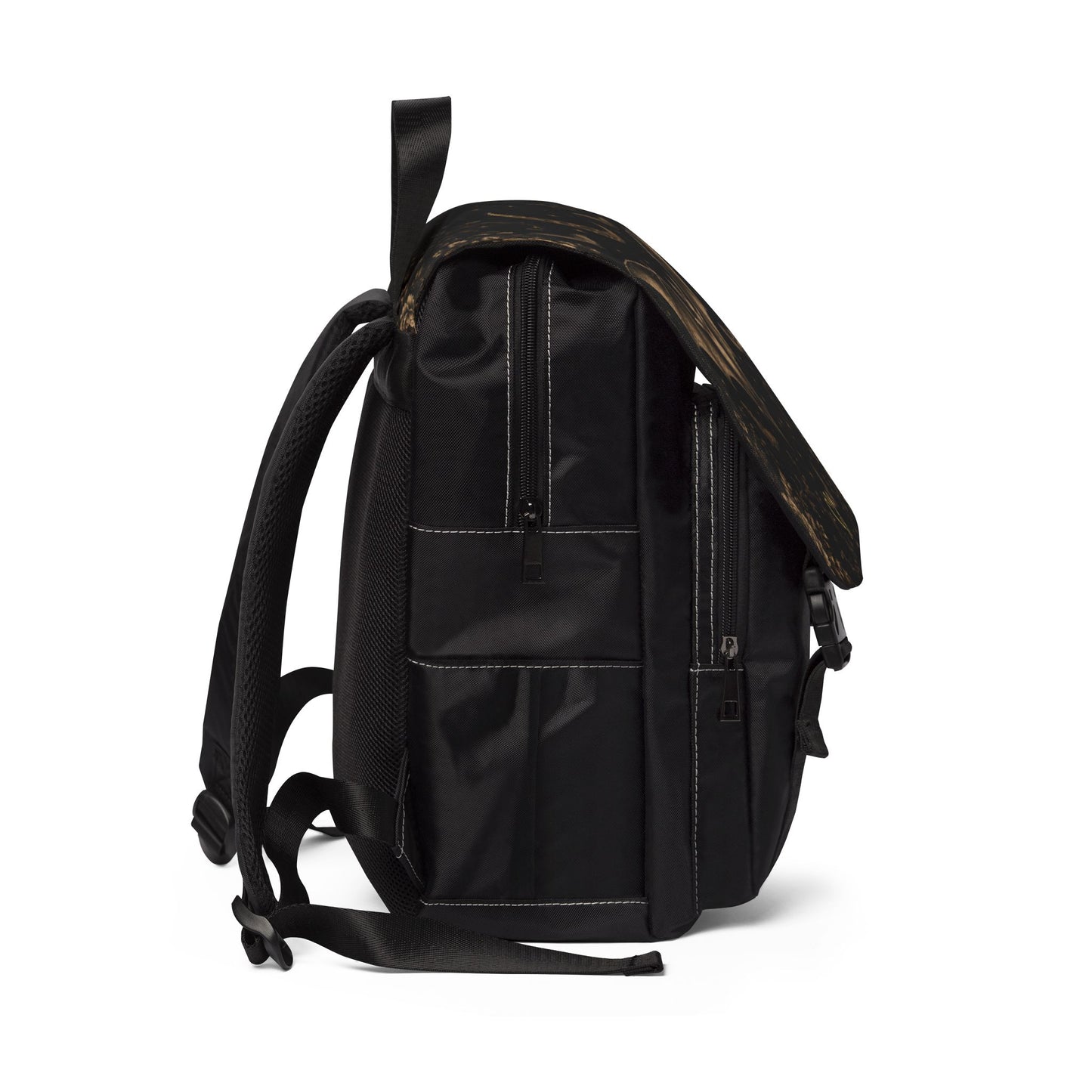 Eclipse Noir Backpack — Gothic Bat Pattern Casual Shoulder Backpack