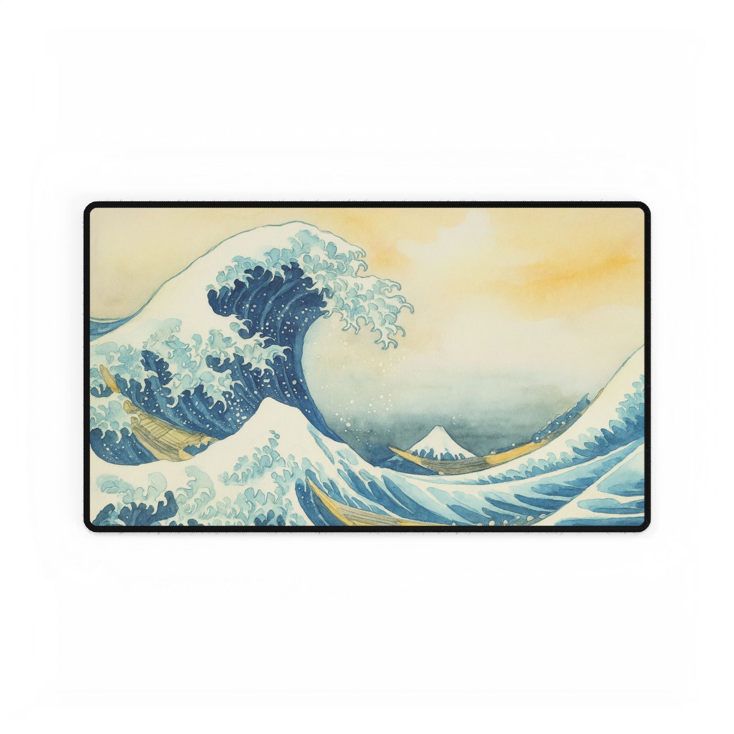 Great Ocean Wave — Echoes of the Masters — Desk Mat for Home & Office