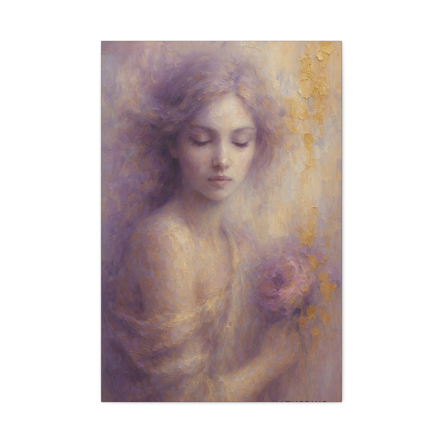 Grace-Muse Collection-Fine Art Canvas Print - Female Abstract Print - Calming and Modern Artwork