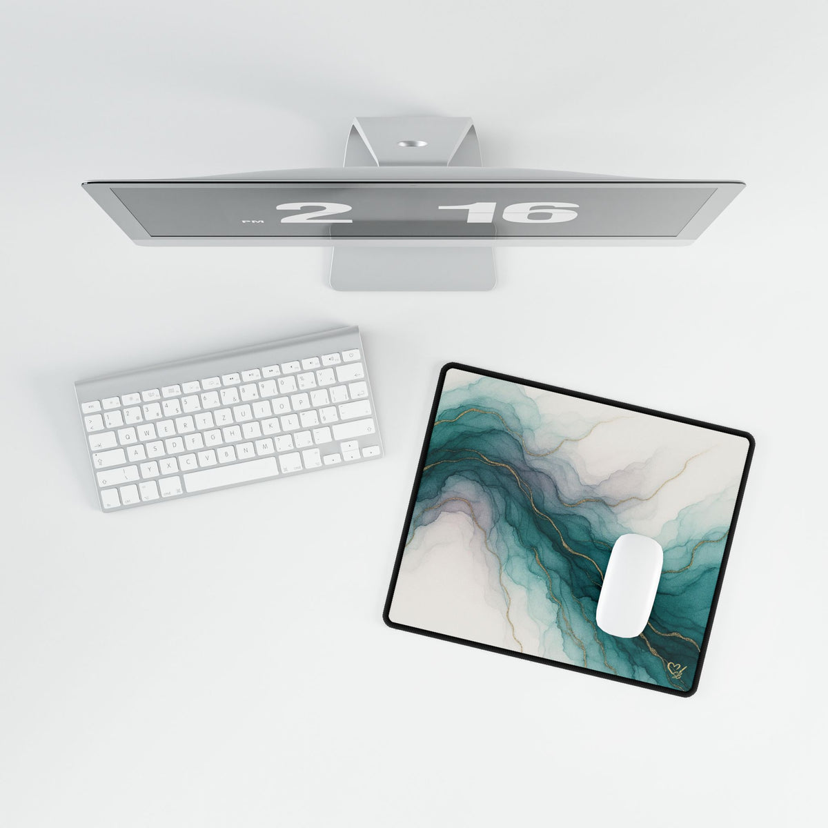 Waters Edge-Elegant Watercolor Desk Mat for Home Office, Desk Accessories, Office Decor, Workspace Organization, Gift for Her