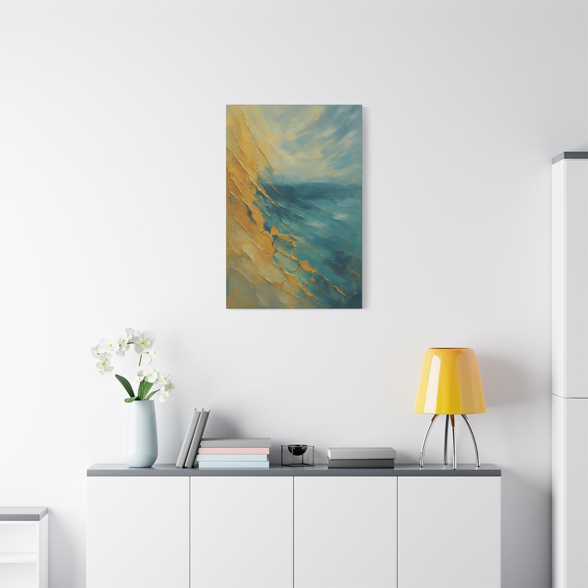 Gold Coast 2- Coastal Abstract Collection-Fine Art Canvas Print