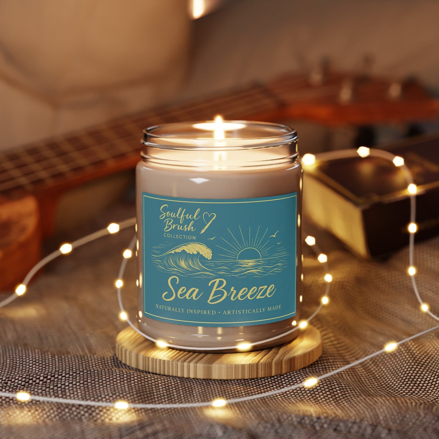 Vela de soja Soulful Brush — 7 aromas embriagadores en frasco de 9oz (Colección Soulful Brush)