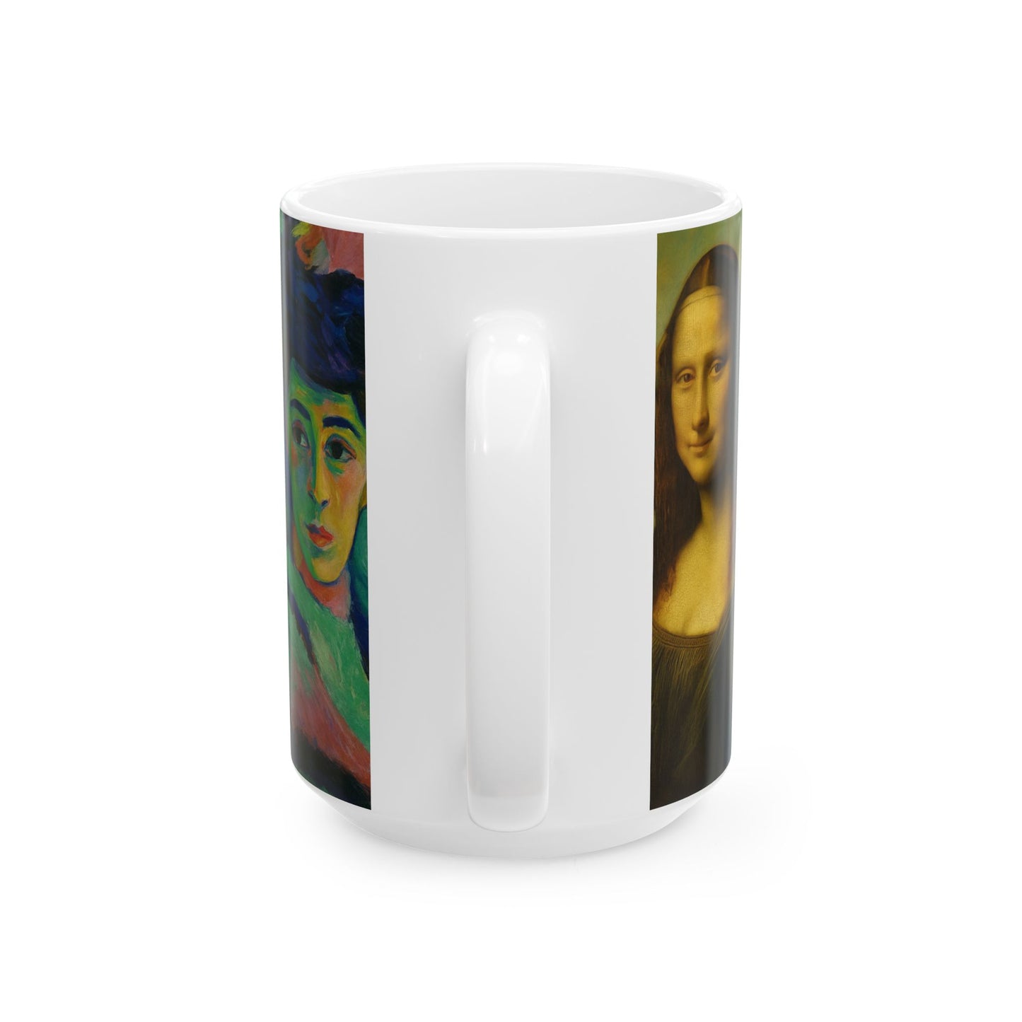 Artistic Ceramic Mug - Portraits Through History, Famous Artwork, Beautiful, Timeless
